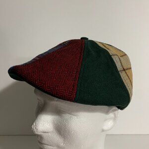 Boston Scally Co. The Nutcracker Hat Cap 8 Panel Patchwork Christmas Holiday S